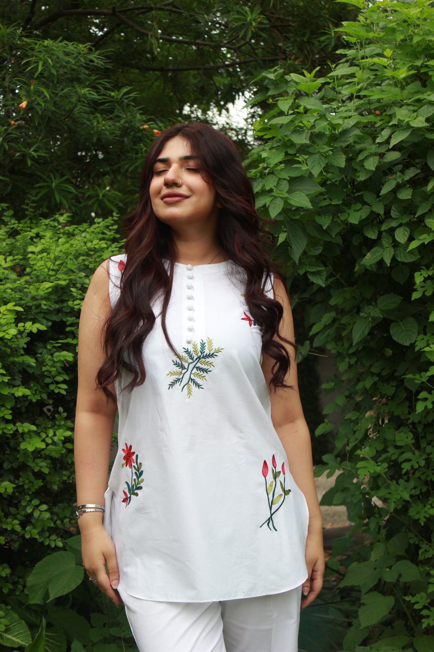 2-Piece Sleeveless Short Shirt with Trouser - STWS1