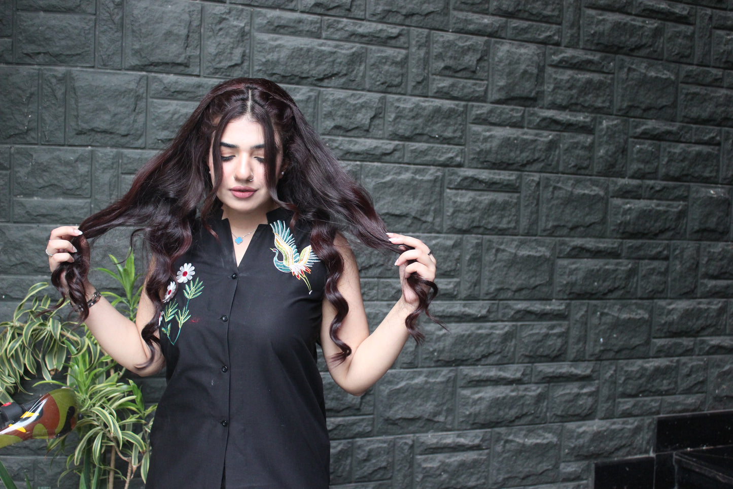 2-Piece Sleeveless Short Shirt with Trouser - STWS2