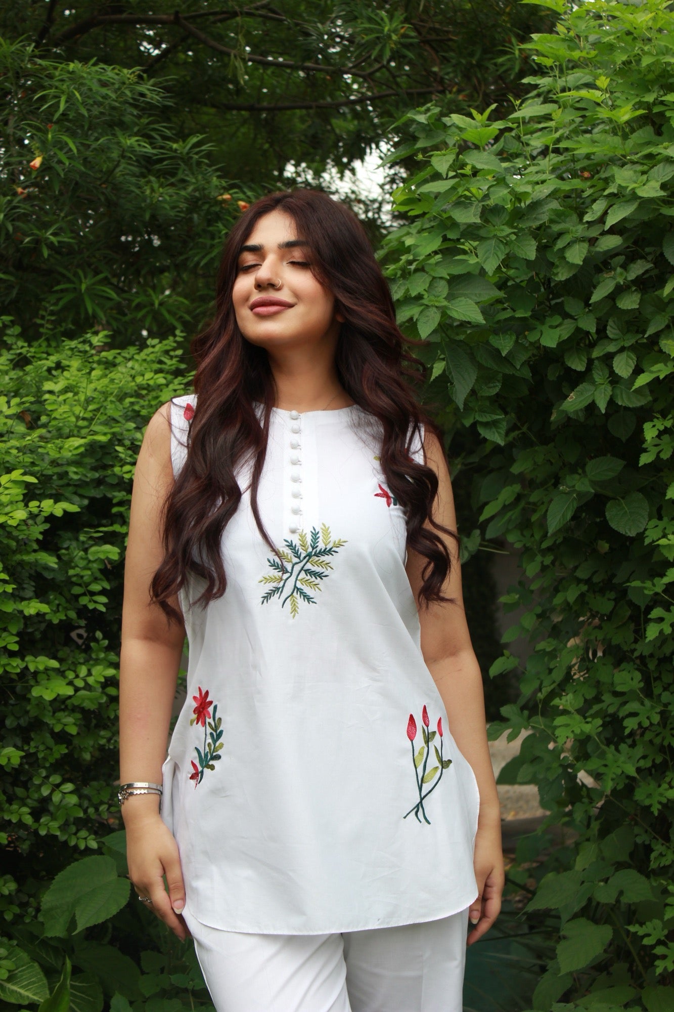 2-Piece Sleeveless Short Shirt with Trouser - STWS1